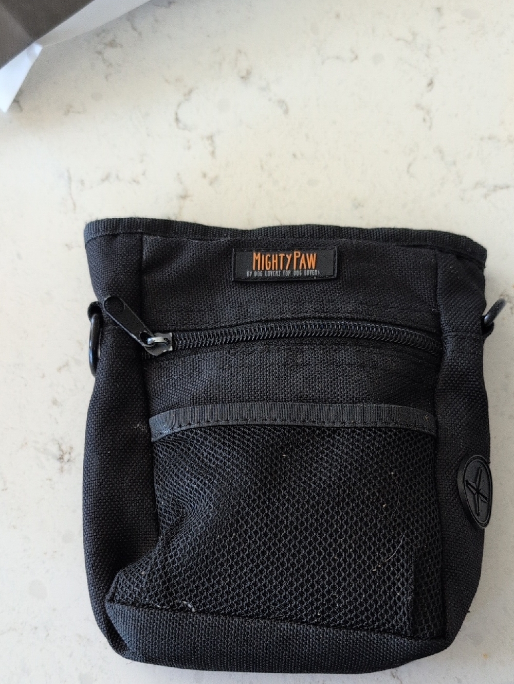 Black Compact Dog Training Treat Pouch